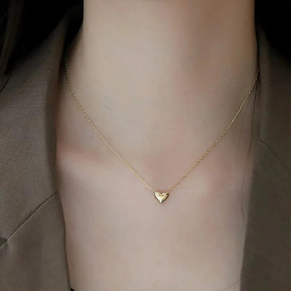 Stainless Steel Heart Pendant Necklace for Women – Gold Love Heart Necklace | Elegant Adjustable Chain Fashion Jewelry for Girls Pakistan 🔥 68% OFF