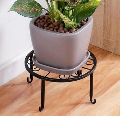 Modern Metal Plant Stand – Iron Indoor Outdoor Flower Pot Stand Rack | Black & Golden Round Plant Holder for Home Decor 🔥 60% OFF – LAST DAY SALE