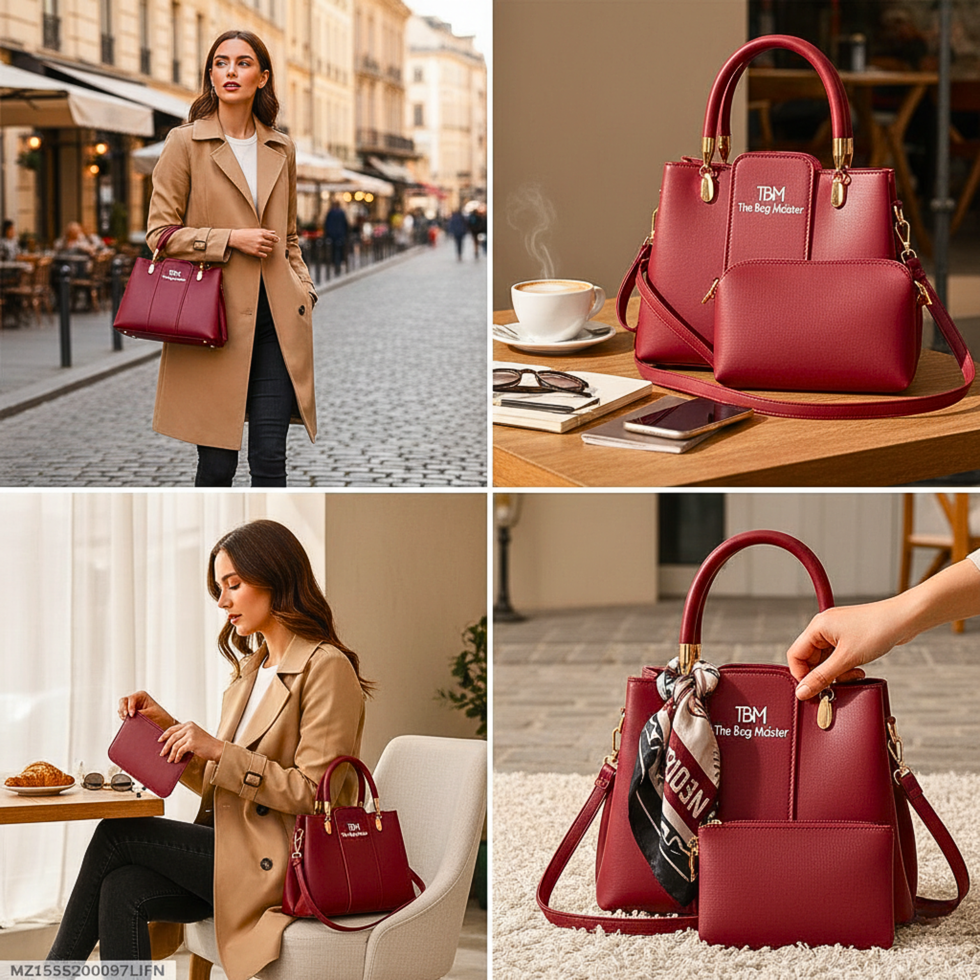 3 Pcs Girls Rexine Handbag Set in Maroon Color
Stylish Girls Mini Tote and Shoulder Bag Set
Plain Rexine Handbag Set for Girls