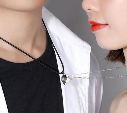 Necklace Magnetic Heart Stainless Steel Couple 🔥 60% OFF – LAST DAY SALE