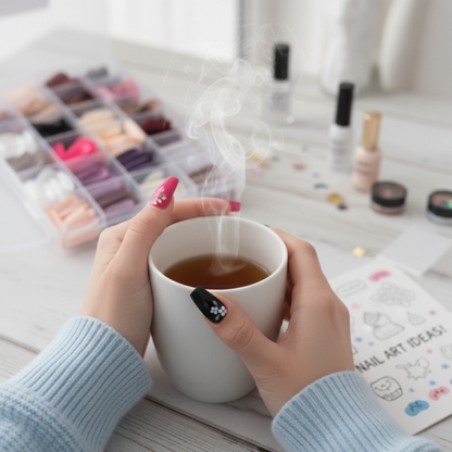 576 Pcs Professional Fake Nails Set with Nail Glue – Multicolor ABS Acrylic Artificial Nails for Manicure, Nail Extensions & Nail Art 🔥 Upto 68% OFF
