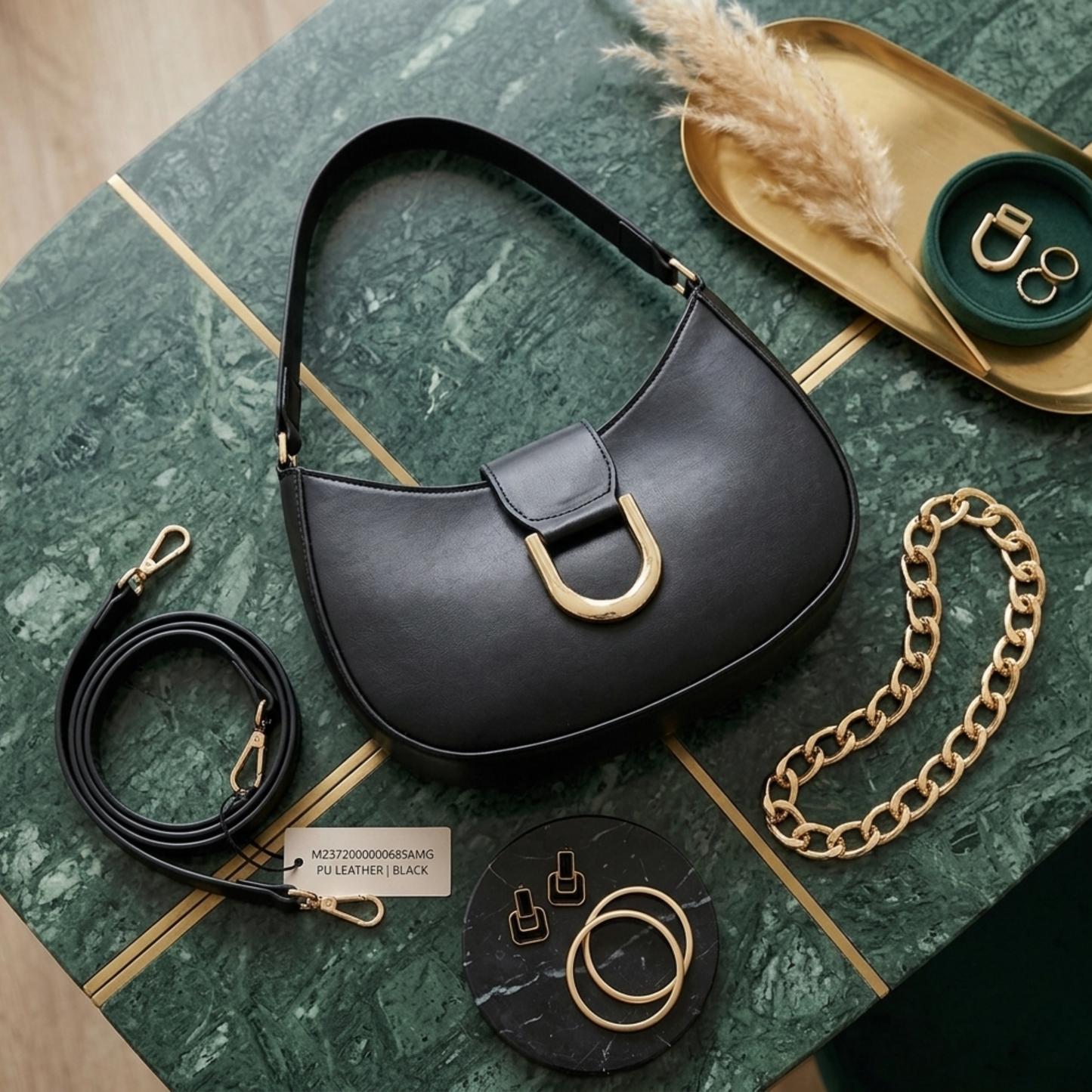Girls Black PU Leather Handbag – Stylish Plain Mini Tote Bag with Top Handle | Trendy Shoulder Bag for Girls 🔥 60% OFF – LAST DAY SALE
