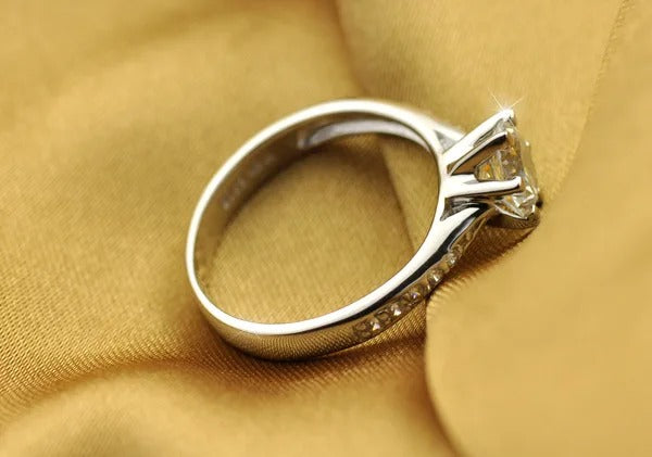 Adjustable Zircon Ring for Women – Silver Plated Cubic Zirconia Diamond Style Ring | Elegant Party & Daily Wear Jewelry Pakistan 🔥 60% OFF – LAST DAY SALE