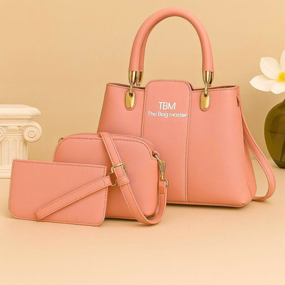 3 Pcs Girls Rexine Handbag Set in Maroon Color
Stylish Girls Mini Tote and Shoulder Bag Set
Plain Rexine Handbag Set for Girls