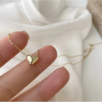 Stainless Steel Heart Pendant Necklace for Women – Gold Love Heart Necklace | Elegant Adjustable Chain Fashion Jewelry for Girls Pakistan 🔥 68% OFF