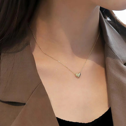 Stainless Steel Heart Pendant Necklace for Women – Gold Love Heart Necklace | Elegant Adjustable Chain Fashion Jewelry for Girls Pakistan 🔥 68% OFF