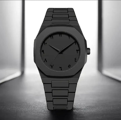Men’s Carbon Fiber Arabic Dial Watch – Black Luxury Chronograph Wrist Watch for Men | Stylish Aura Designer Watch 🔥 60% OFF – LAST DAY SALE