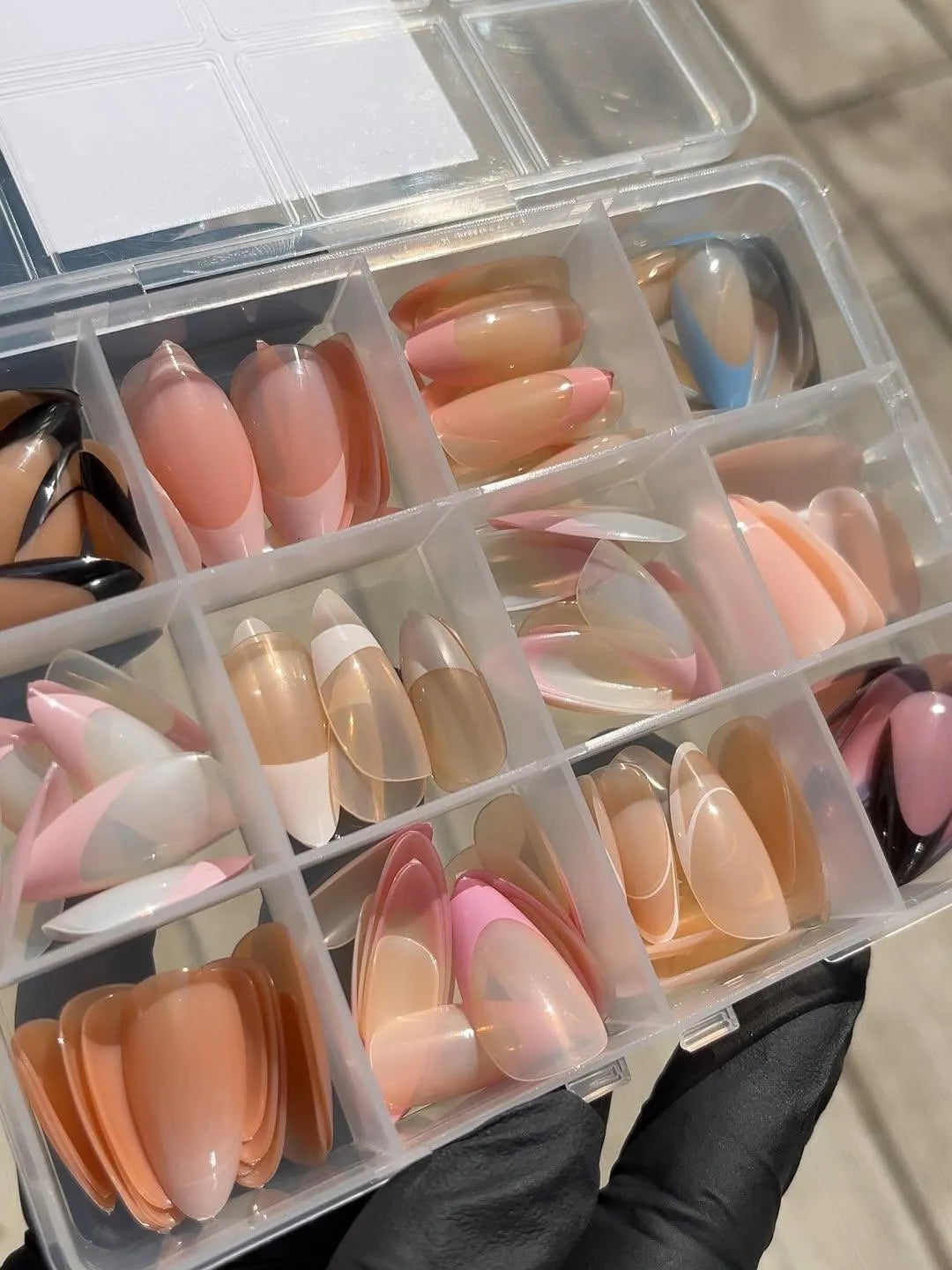 144 PCS French Style Press On Nails for Women – Nude Multicolor ABS Artificial Nails | Salon Quality Stick On Fake Nails for Daily Wear, Eid & Wedding 🔥 60% OFF – LAST DAY SALE