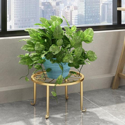 Modern Metal Plant Stand – Iron Indoor Outdoor Flower Pot Stand Rack | Black & Golden Round Plant Holder for Home Decor 🔥 60% OFF – LAST DAY SALE