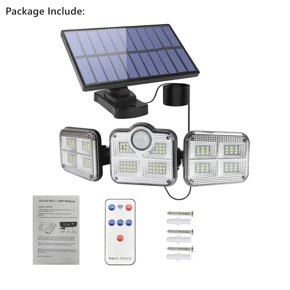 Motion Sensor Solar Wall Lamp Split – Outdoor Waterproof LED Security Light with Remote Panel | Garden, Gate & Wall Light 🔥 60% OFF – LAST DAY SALE