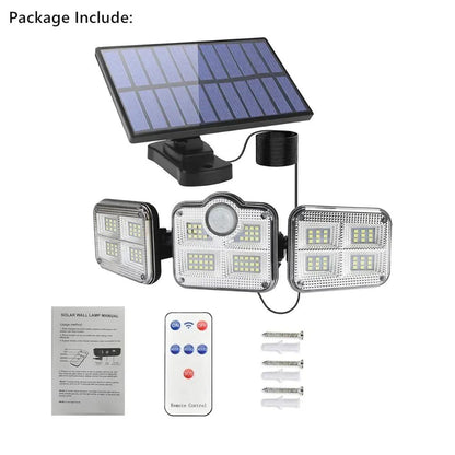 Motion Sensor Solar Wall Lamp Split – Outdoor Waterproof LED Security Light with Remote Panel | Garden, Gate & Wall Light 🔥 60% OFF – LAST DAY SALE