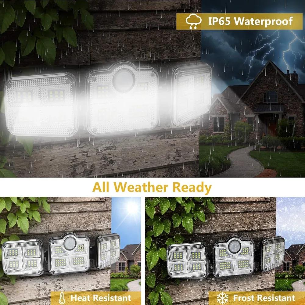 Motion Sensor Solar Wall Lamp Split – Outdoor Waterproof LED Security Light with Remote Panel | Garden, Gate & Wall Light 🔥 60% OFF – LAST DAY SALE