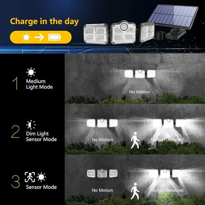 Motion Sensor Solar Wall Lamp Split – Outdoor Waterproof LED Security Light with Remote Panel | Garden, Gate & Wall Light 🔥 60% OFF – LAST DAY SALE