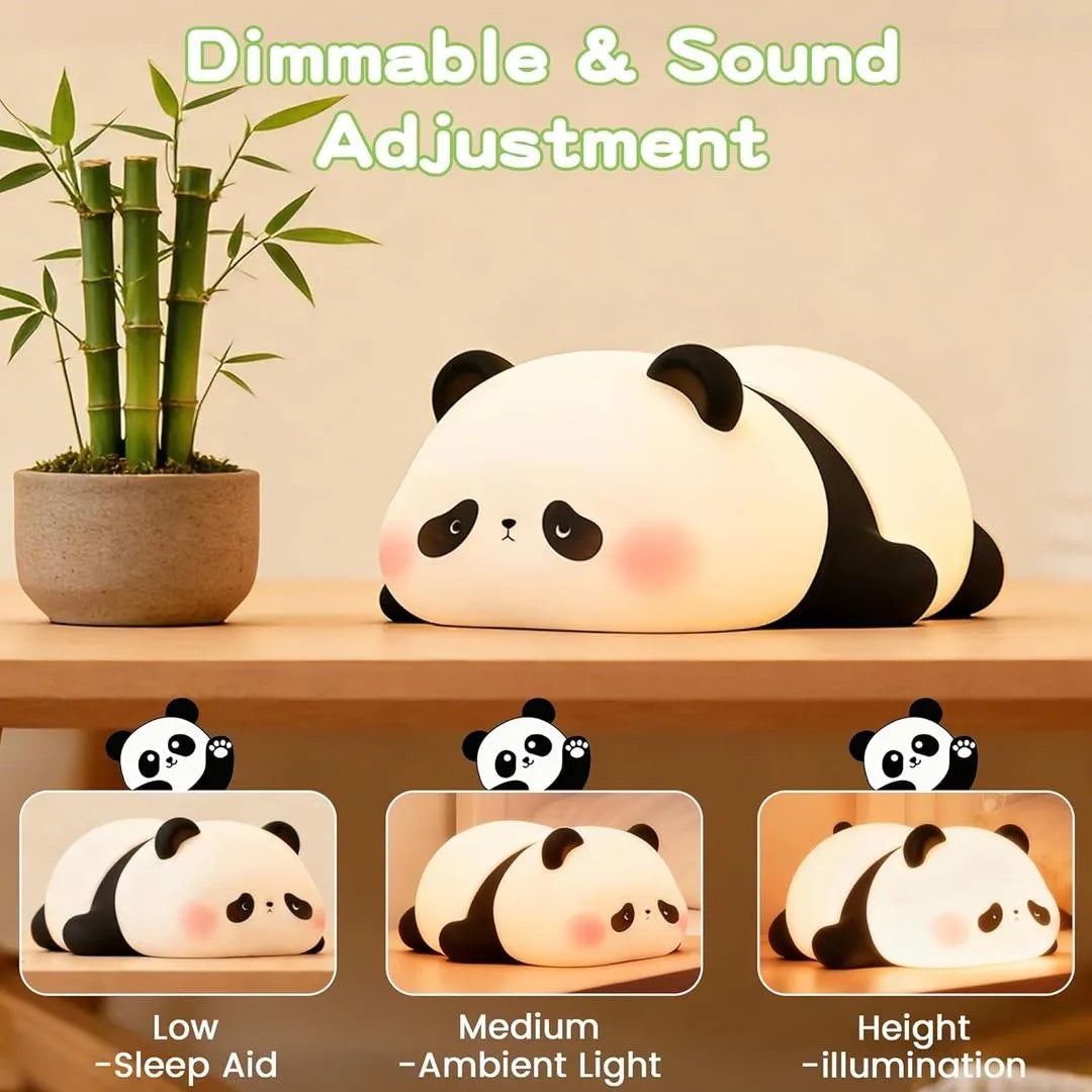 Rechargeable Panda Night Lamp – Cute Silicone LED Bedside Light for Kids & Bedroom | Soft Warm Glow Touch Lamp 🔥 60% OFF – LAST DAY SALE