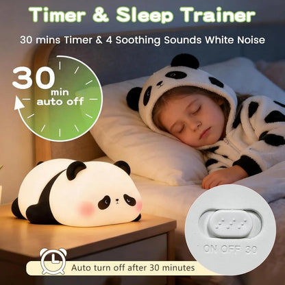 Rechargeable Panda Night Lamp – Cute Silicone LED Bedside Light for Kids & Bedroom | Soft Warm Glow Touch Lamp 🔥 60% OFF – LAST DAY SALE