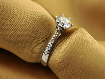 Adjustable Zircon Ring for Women – Silver Plated Cubic Zirconia Diamond Style Ring | Elegant Party & Daily Wear Jewelry Pakistan 🔥 60% OFF – LAST DAY SALE