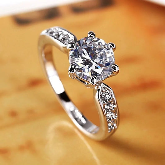 Adjustable Zircon Ring for Women – Silver Plated Cubic Zirconia Diamond Style Ring | Elegant Party & Daily Wear Jewelry Pakistan 🔥 60% OFF – LAST DAY SALE