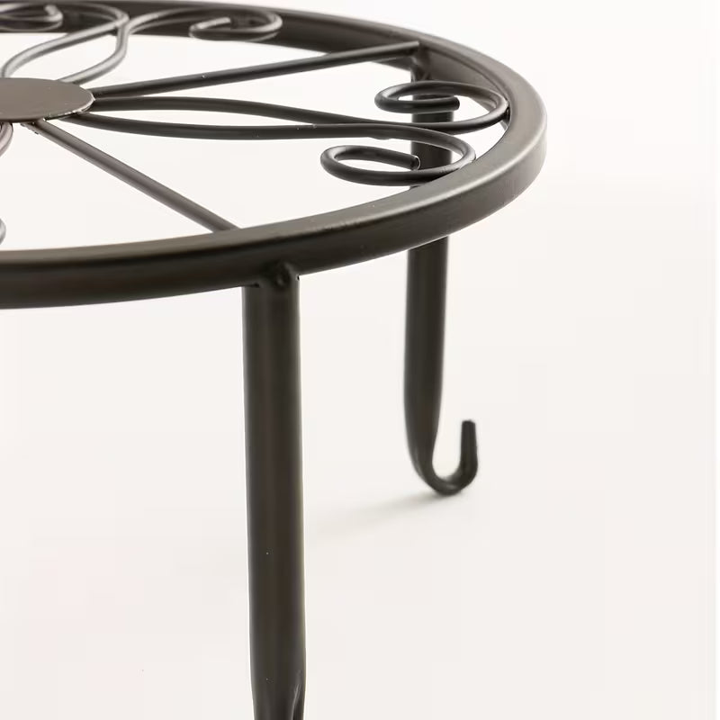 Modern Metal Plant Stand – Iron Indoor Outdoor Flower Pot Stand Rack | Black & Golden Round Plant Holder for Home Decor 🔥 60% OFF – LAST DAY SALE