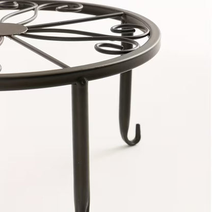 Modern Metal Plant Stand – Iron Indoor Outdoor Flower Pot Stand Rack | Black & Golden Round Plant Holder for Home Decor 🔥 60% OFF – LAST DAY SALE