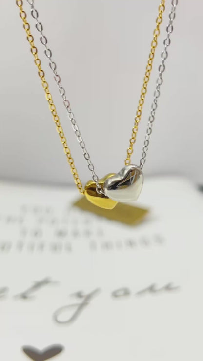 Stainless Steel Heart Pendant Necklace for Women – Gold Love Heart Necklace | Elegant Adjustable Chain Fashion Jewelry for Girls Pakistan 🔥 68% OFF